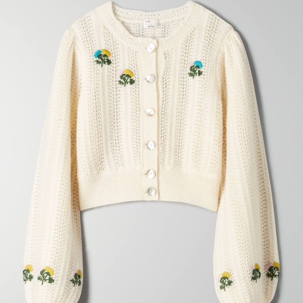ISO Le Fou Wilfred Polka Sweater Cardigan